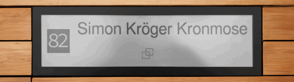NamePlate flush mount Integrate directly into your furniture or wall
