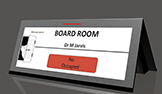 NamePlate triangle Dual sided 10.8” 