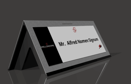 NamePlate triangle Dual sided 10.8” 